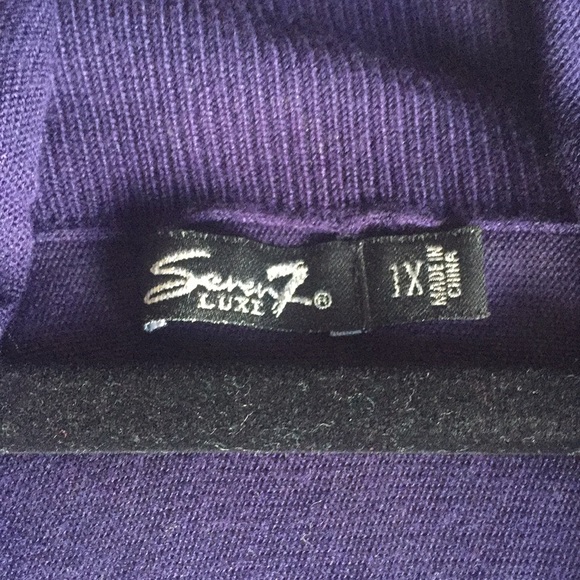 Women’s Plum Sweater Drape Back - Picture 3 of 3